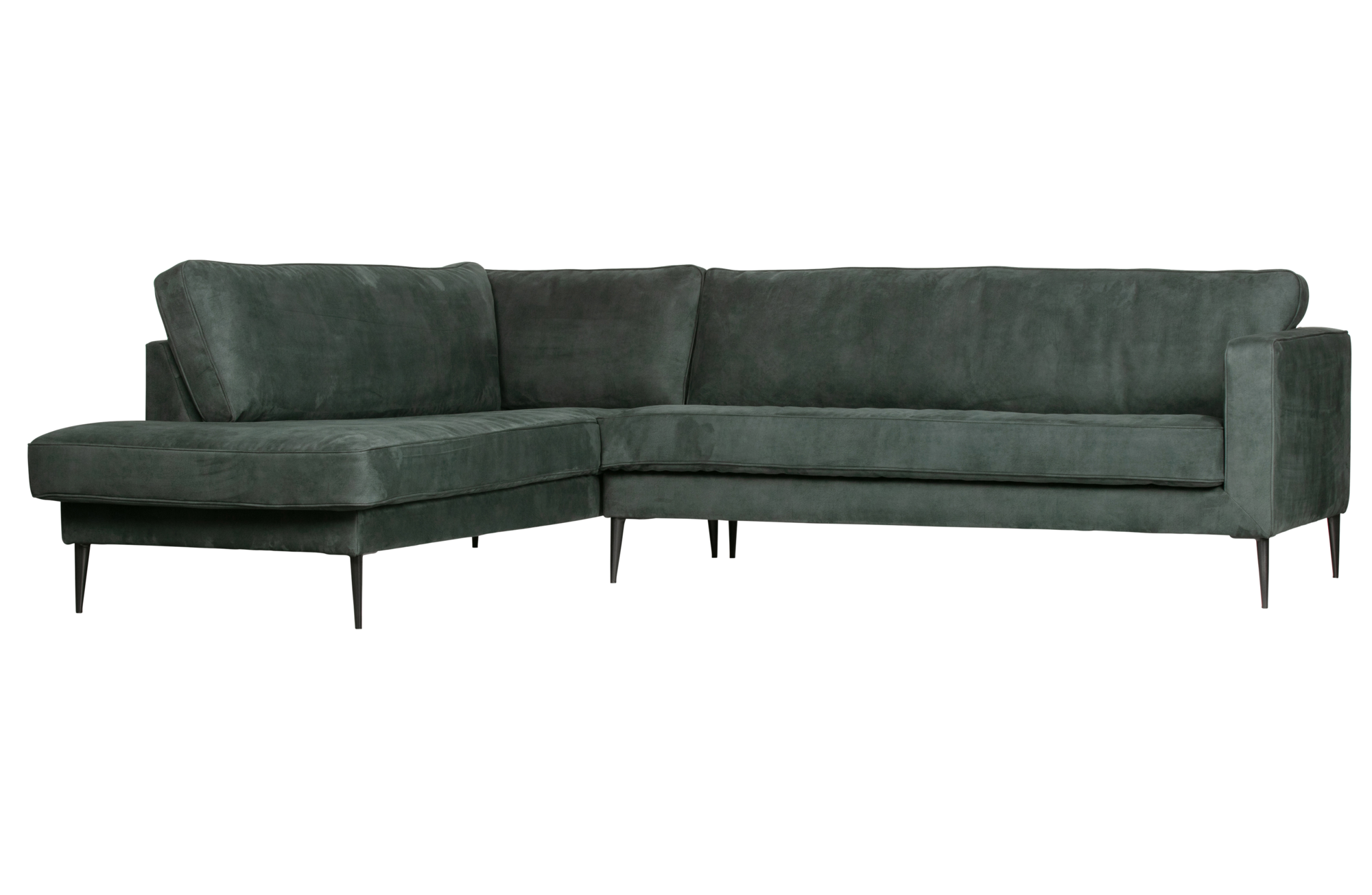 Hoekbank Crew links Vtwonen Crew Hoekbank Links Suede - Petrol