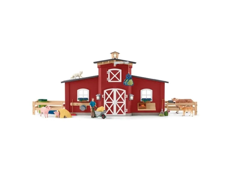 Schleich Red Barn with Animals and Accessories
