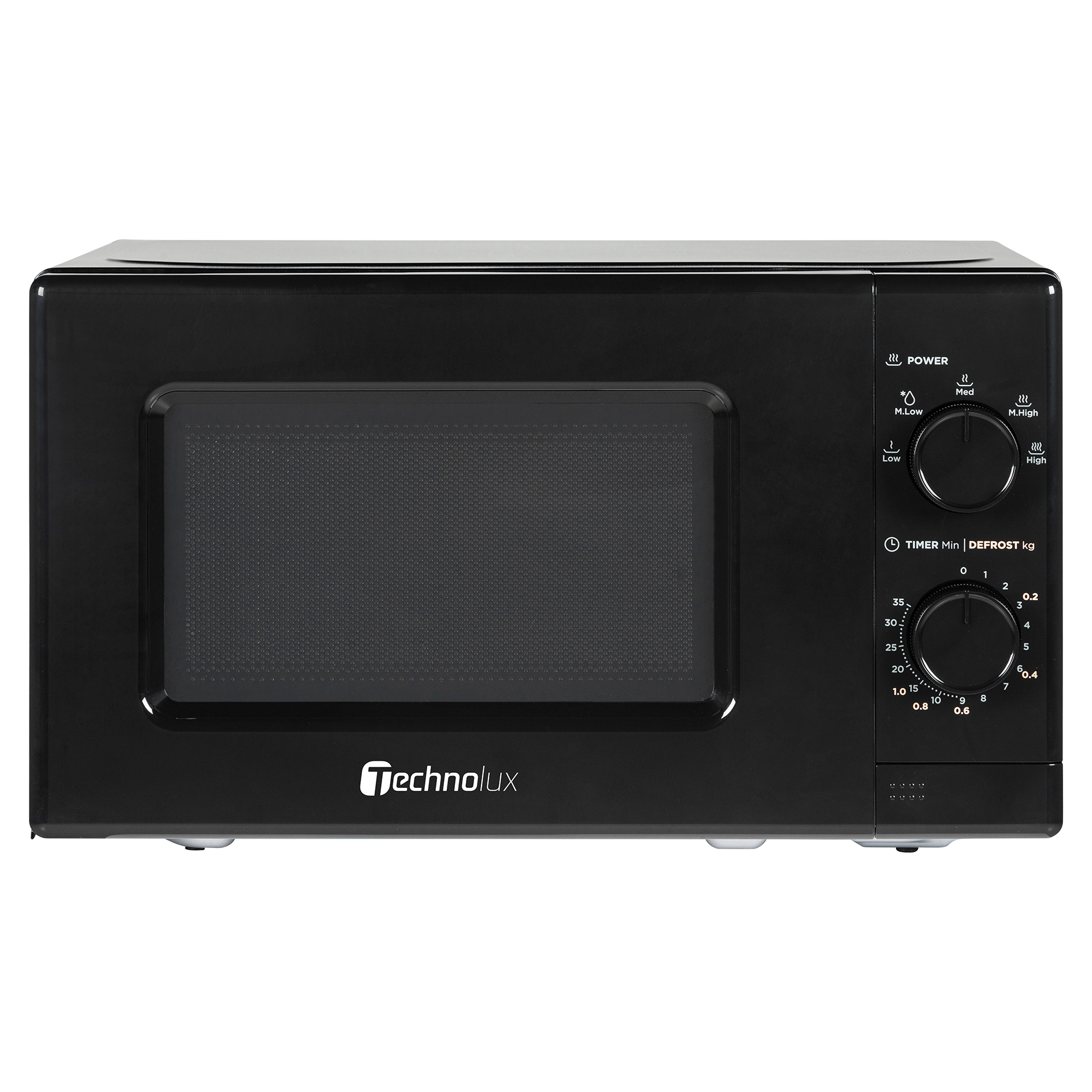 TECHNOLUX Mikrowelle MM720C2GW-PM - schwarz - 20 Liter