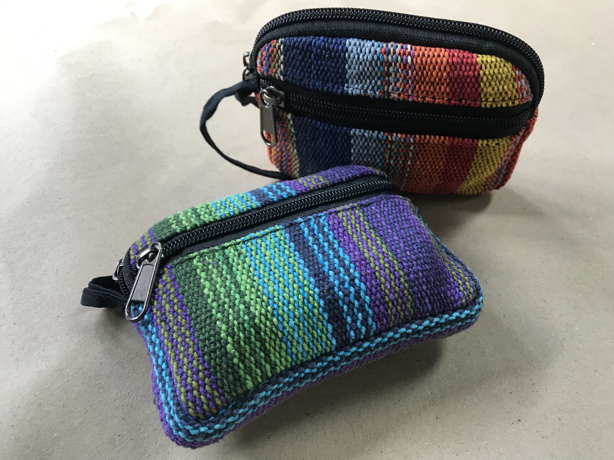 Zipper-Etui Nepalstyle, grün, lila, blau, H 10 cm, B 13 cm günstig bestellen