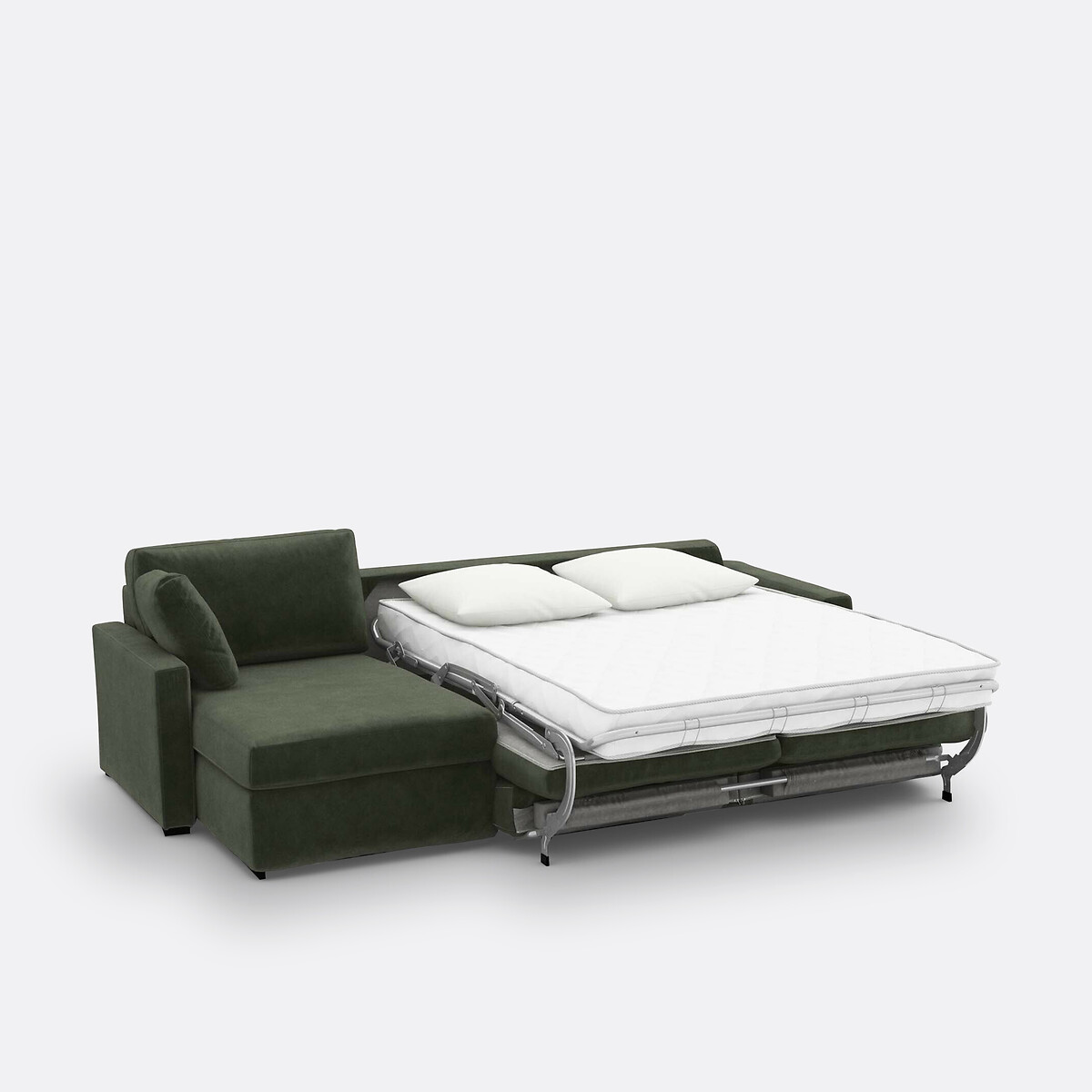 LA REDOUTE INTERIEURS<br>Sofá cama de canto em veludo, Bultex, Timor