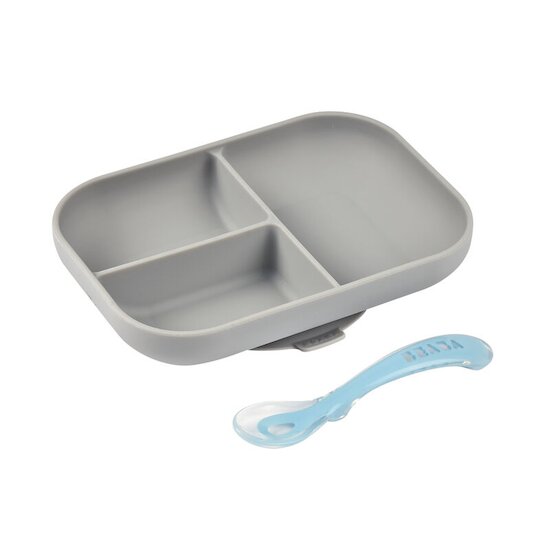 Set repas silicone    Gris        de               Béaba