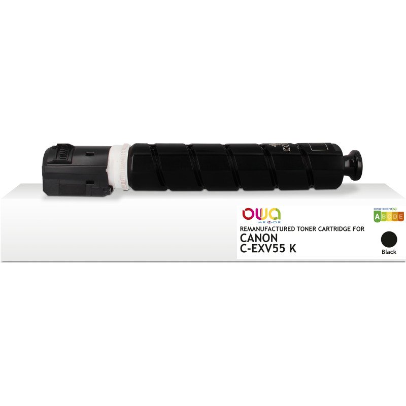 Toner remanufacturé OWA - standard - Noir - pour CANON C-EXV55K, CANON C-EXV55K