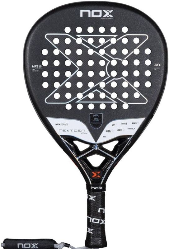 NOX - Nextgen Pro Attack 3K - Padel Racket - Zwart - Koolstofvezel