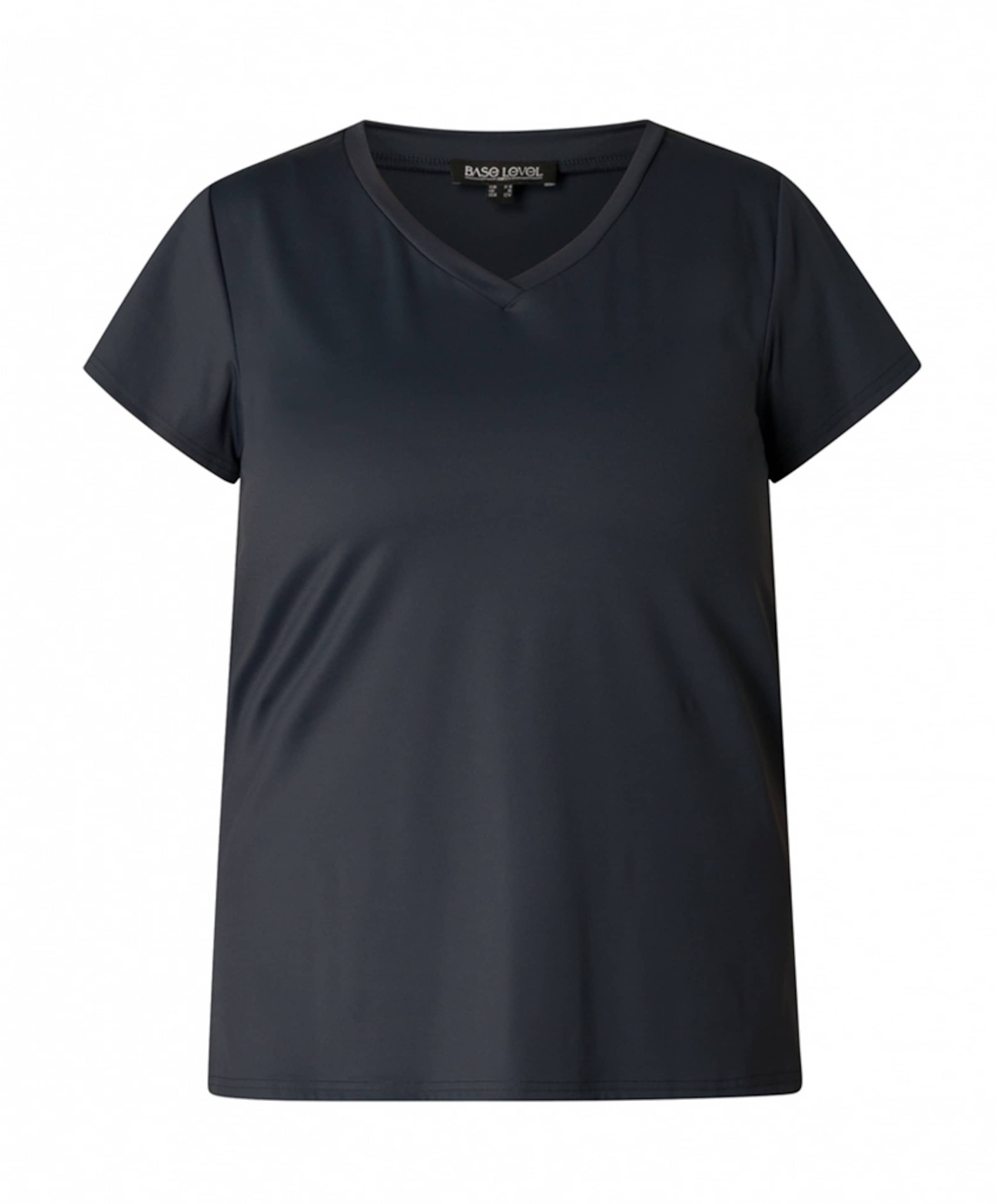 Base Level Curvy Dames T-shirt blauw