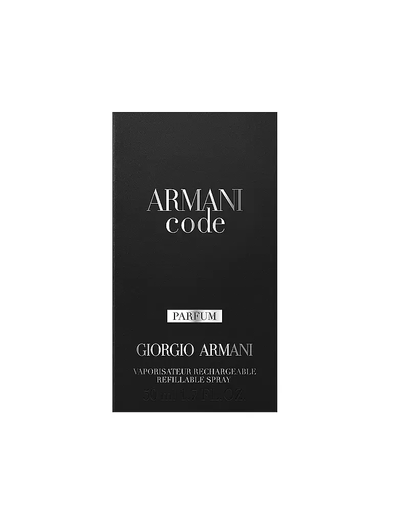 GIORGIO ARMANI Code Parfum 50 ml Nachfüllbar keine Farbe