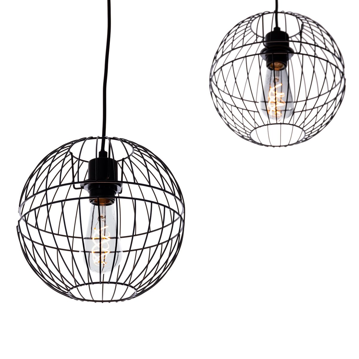 Moderne hanglamp zwart 3-lichts - Sphaera
