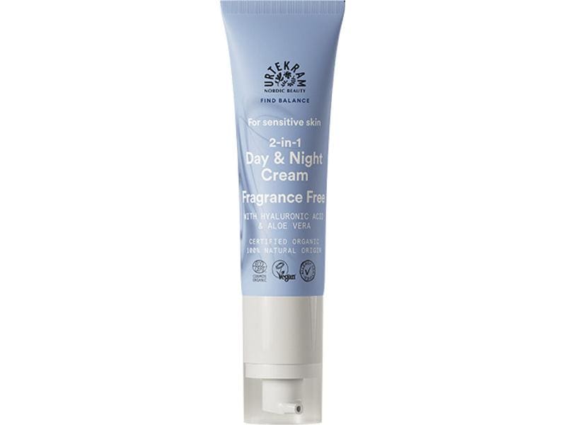 Urtekram Tag- & Nachtcrème Sensitiv 50 ml1 Stück Duftfreie 2-in-1 Tages- und Nachtpflege für empfindliche Haut