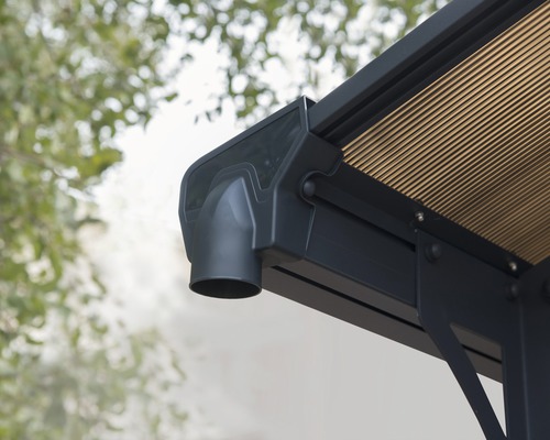Palram enkele carport – Canopia Alpine 5000 359 x 507 cm antraciet