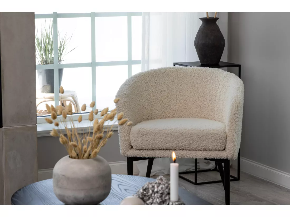 Fauteuil FLUFFY AC 1NOS 66x64x71 Blanc