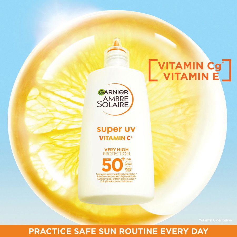Garnier Ambre Solaire Super UV Vitamin C Anti-Dark Spots Fluid SPF50+ 40ml