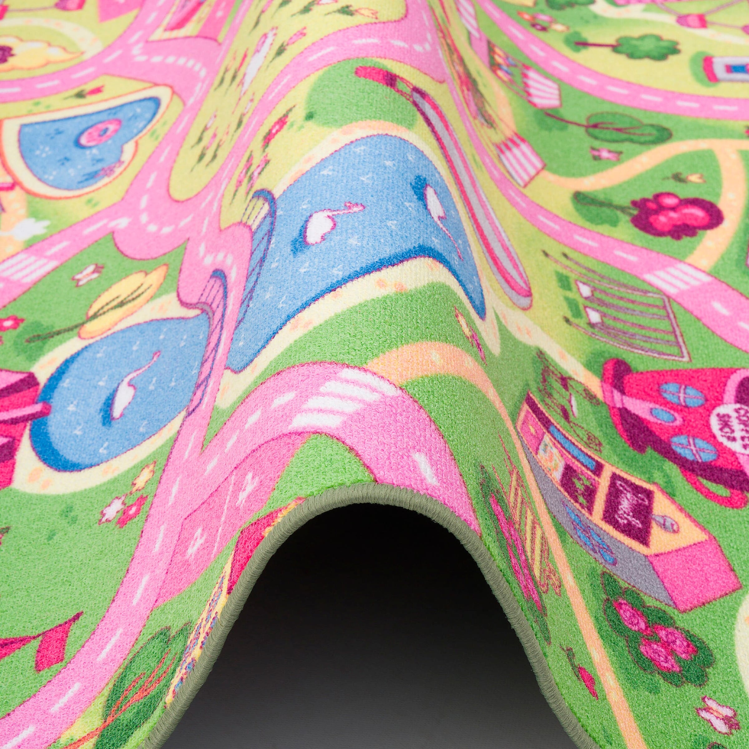 Pergamon Straßenteppich Beidseitig Straßenlandschaften Pink - 80x200 cm