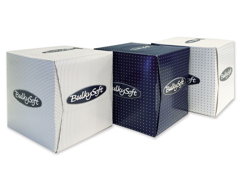 BULKYSOFT Kosmetiktücher 90 Stück Kosmetiktuch aus reinem Zellstoff, 2-lagig