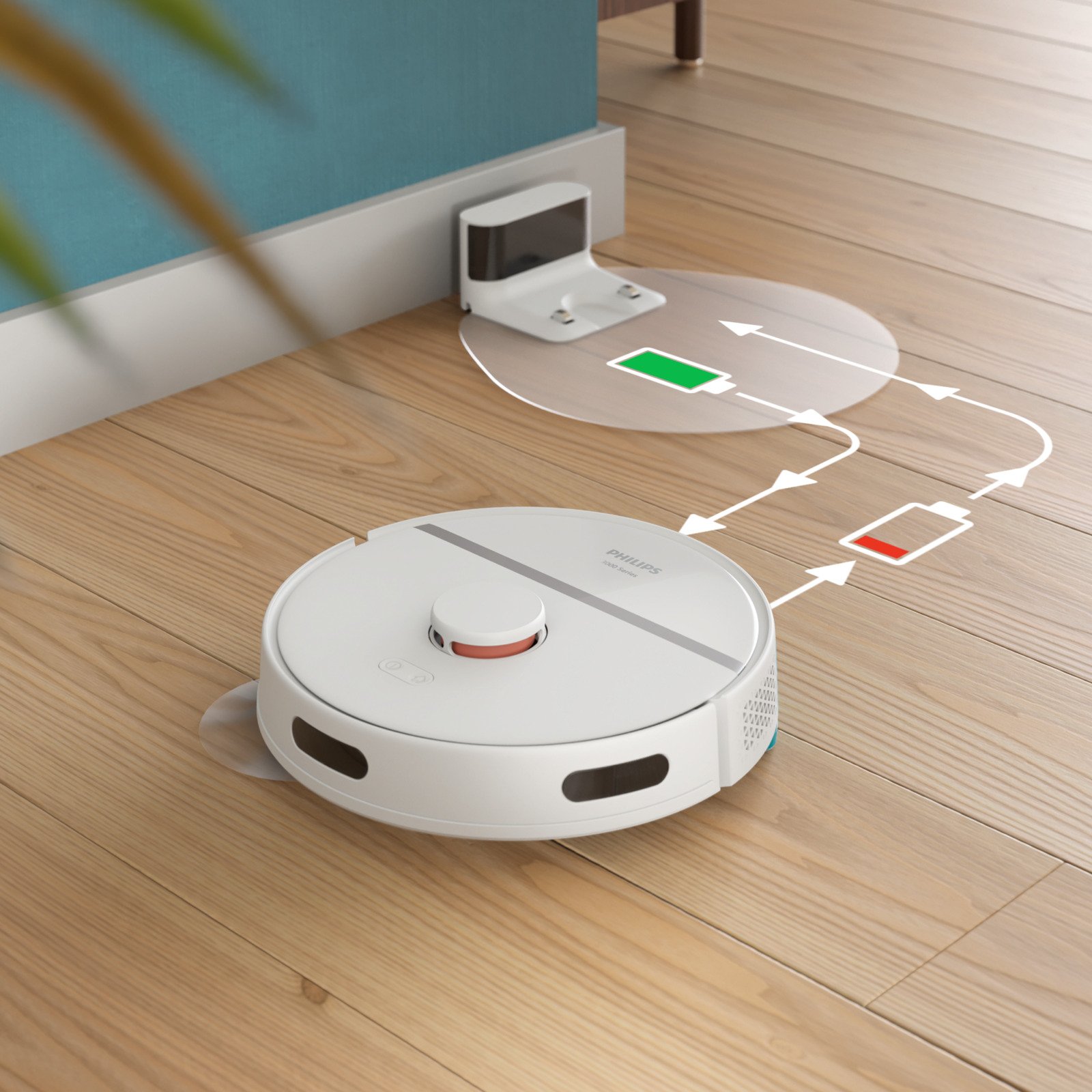 Philips HomeRun Saug- und Wischroboter 3000 Serie XU3110/02