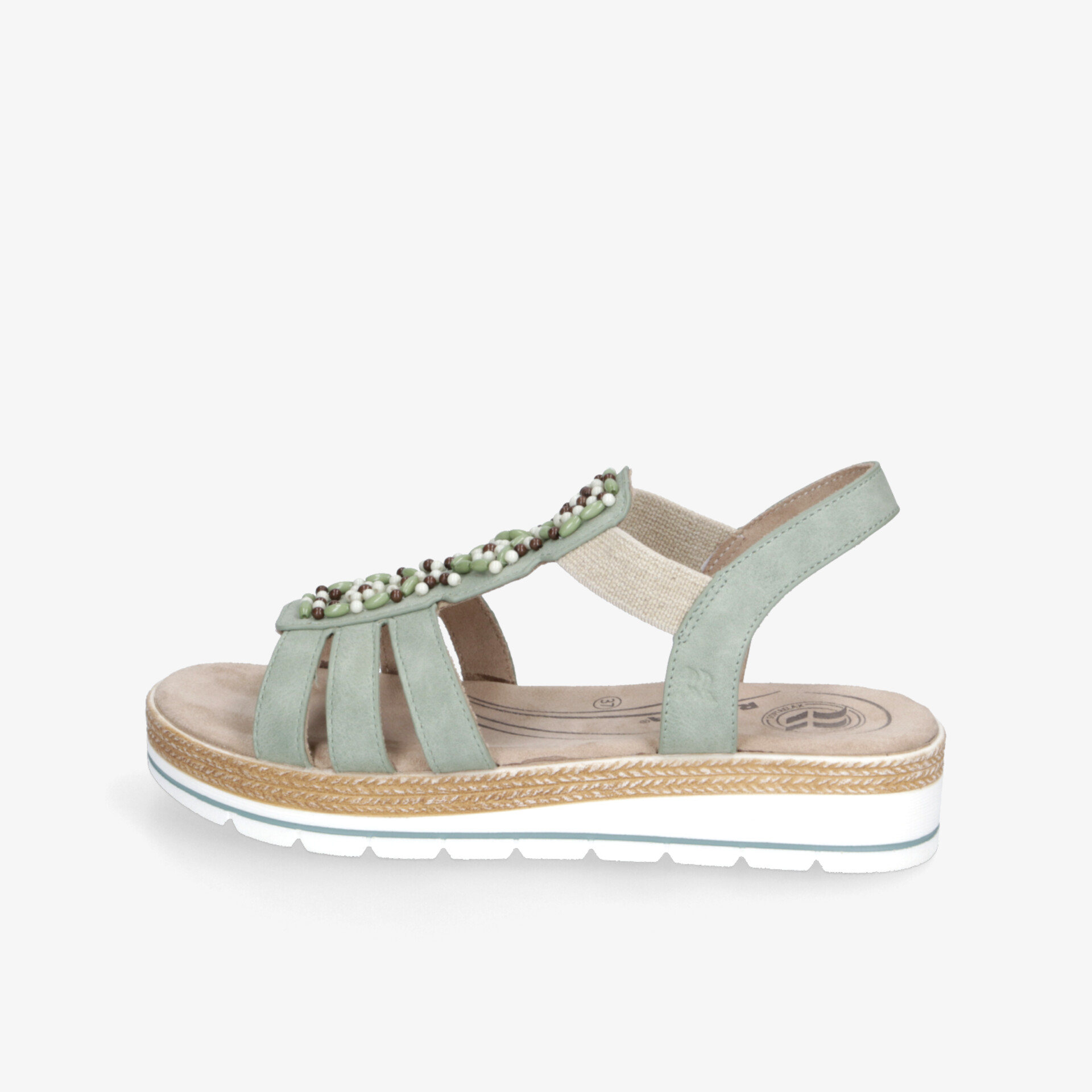 ROMIKA Damen Plateausandalen grün