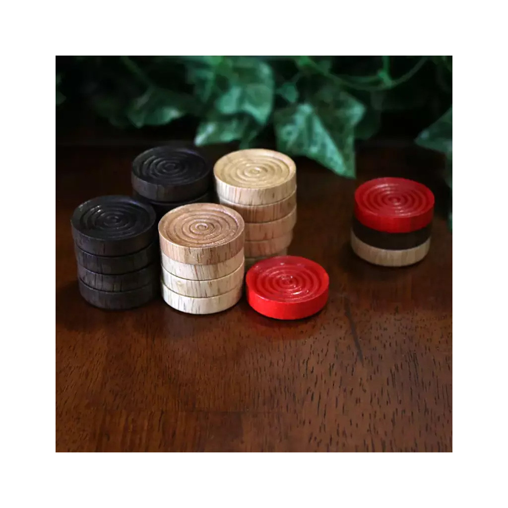Ensemble de Palets de Carrom Woodestic