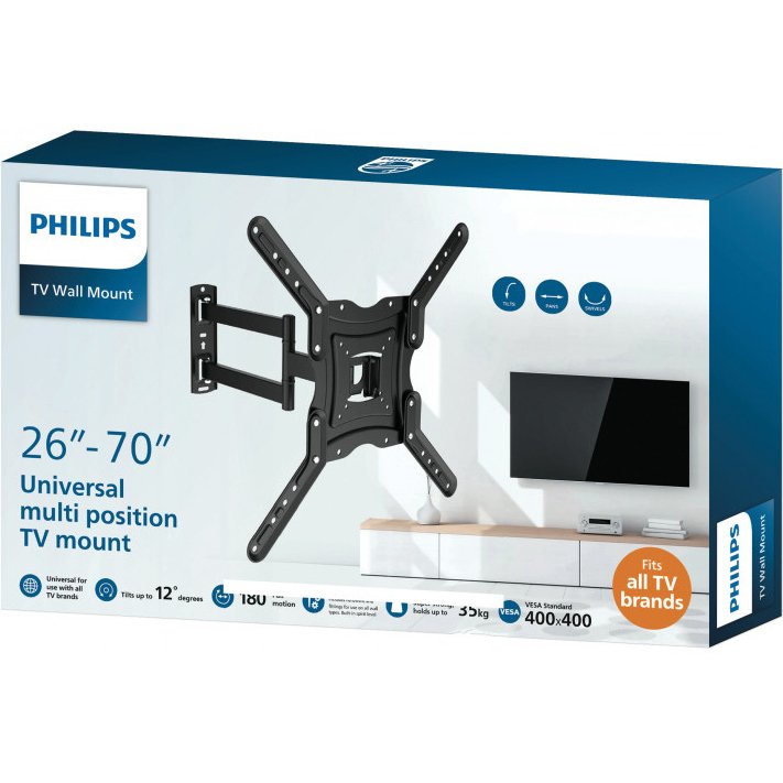 Philips Support mural articulé pour écrans plats de 26’’ à 70’'