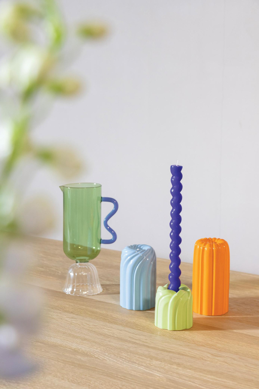 &klevering Tulip karaf 0,7L blauw