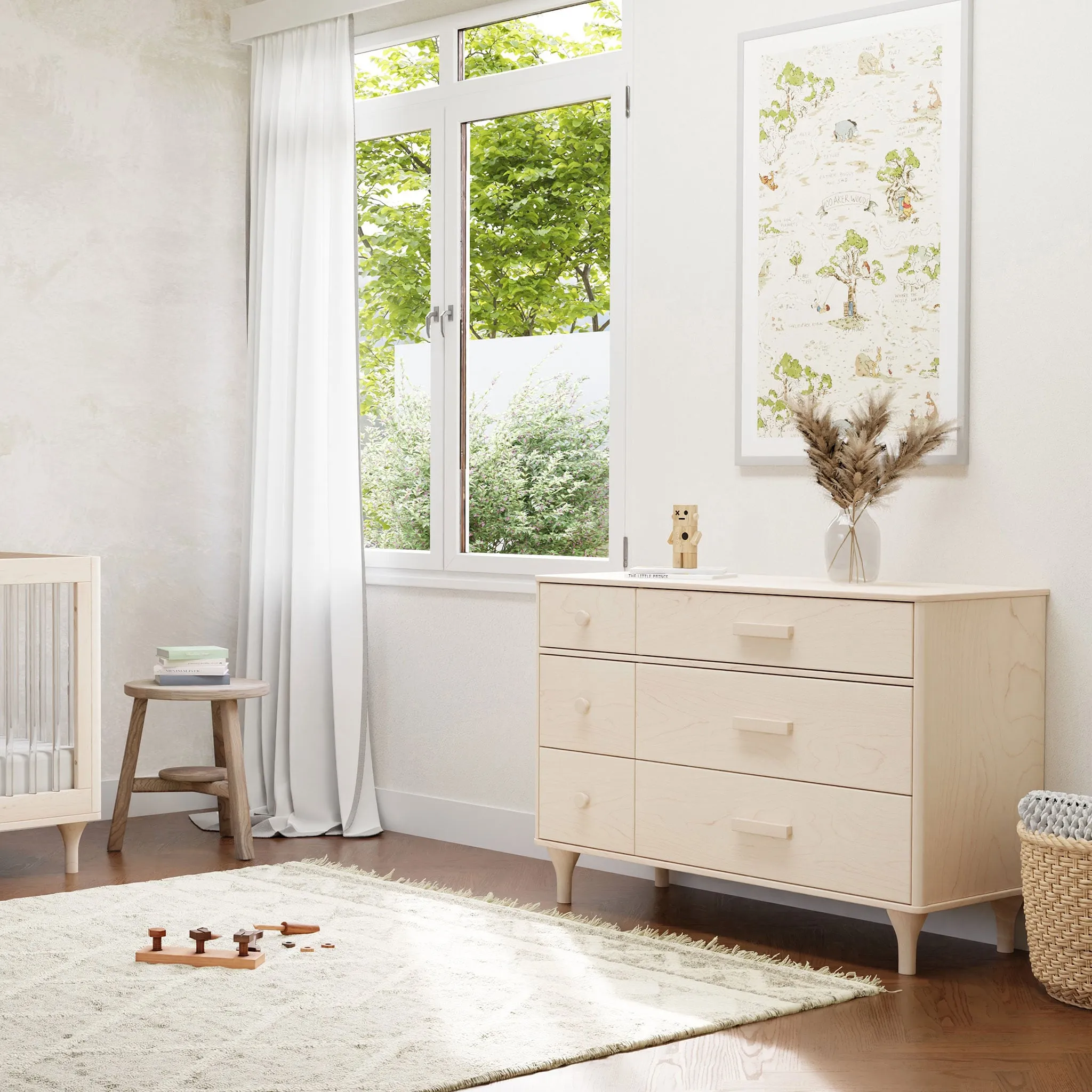 Babyletto Bureau Double 6 Tiroirs Lolly - Naturel Lavé