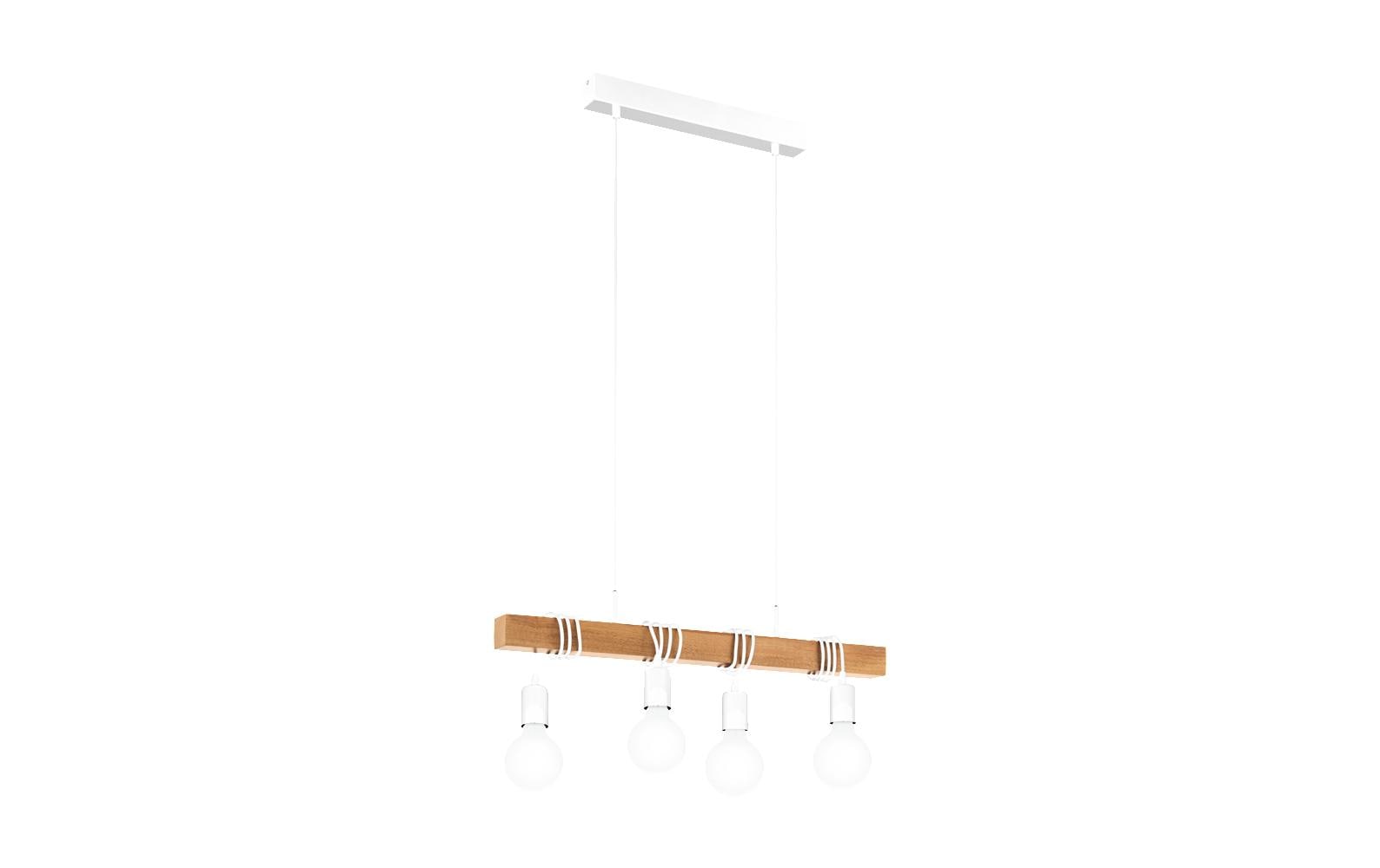 Pendelleuchte TOWNSHEND 4x E27 WeissPendelleuchte, Braun/Weiss