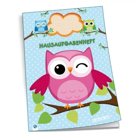 Trötsch Color-Hausaufgabenheft Eulen A5