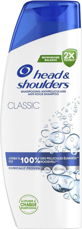 Head & Shoulders Classic - Anti-roos Shampoo - Fris Gevoel Voor Dagelijks Gebruik - Voordeelverpakking 6 x 300 ml