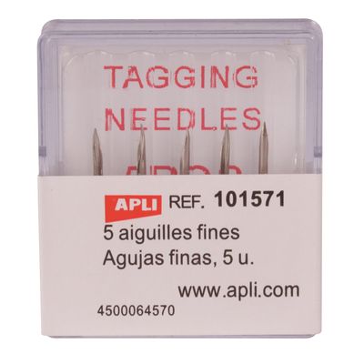 Apli - Boite de 5 aiguilles fines pour pistolet textile