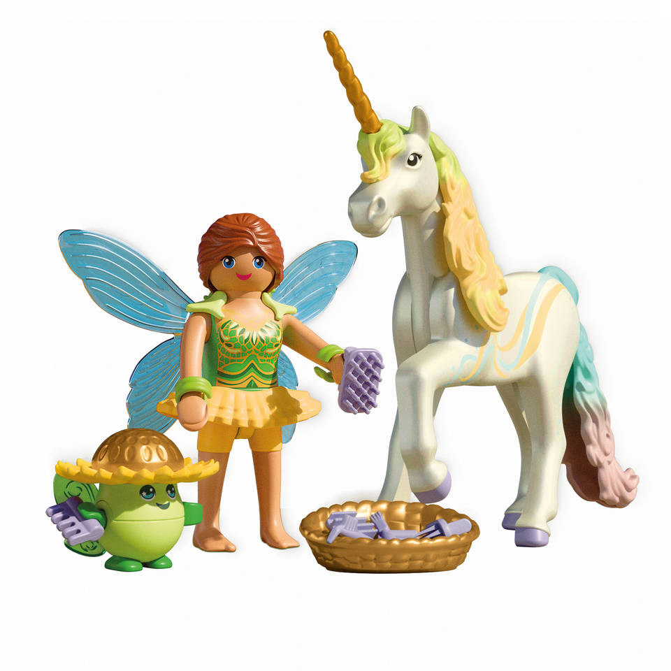 PLAYMOBIL verzameleenhoorn: Regenboogbloem met fee 71840