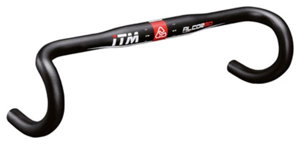CINTRE ROUTE ITM ALCOR ALU NOIR 31 8 L 44 EXTERIEUR 295g DECO ROUGE-BLANC
