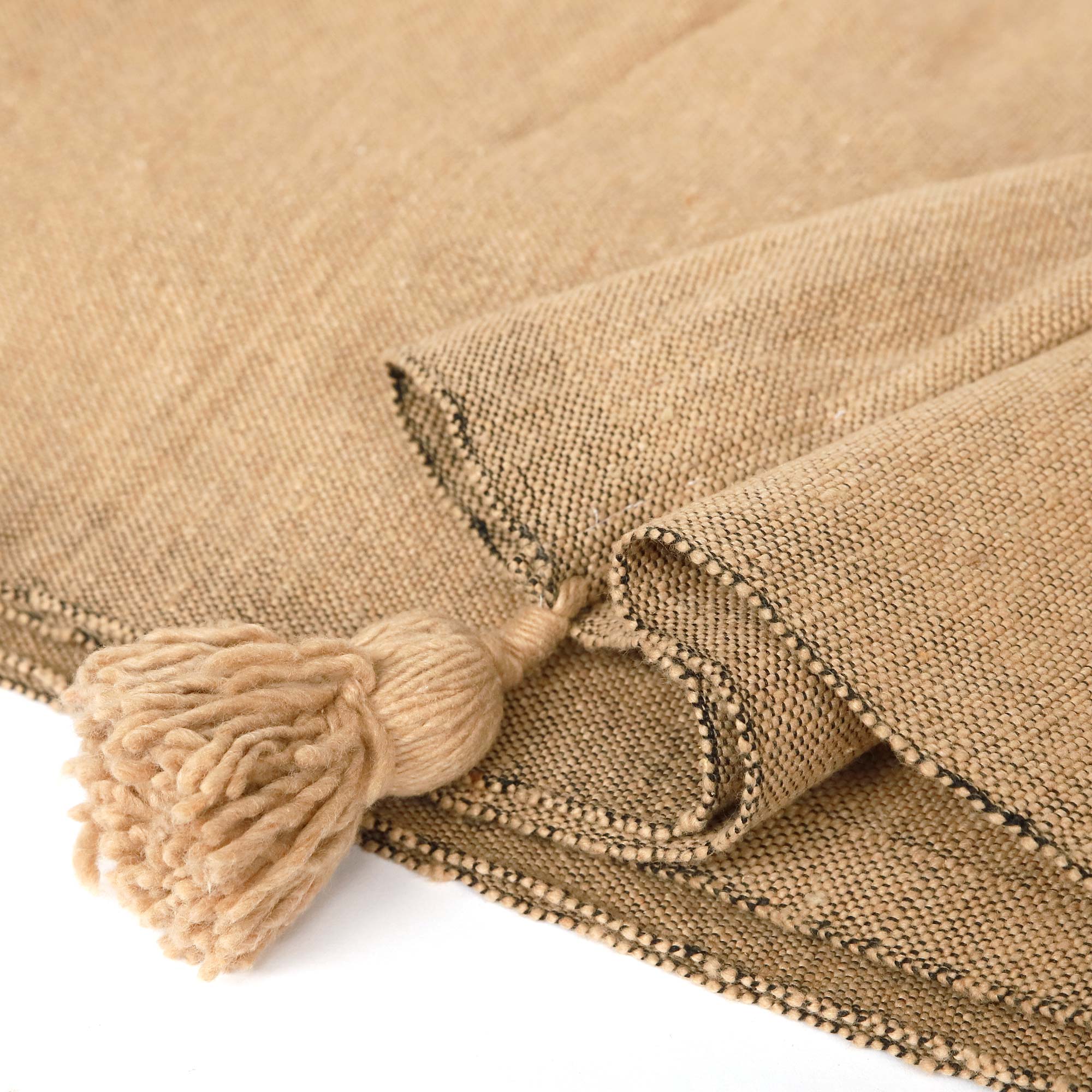 Baumwolldecke beige, B 300 cm, L 190 cm von fischer's lagerhaus