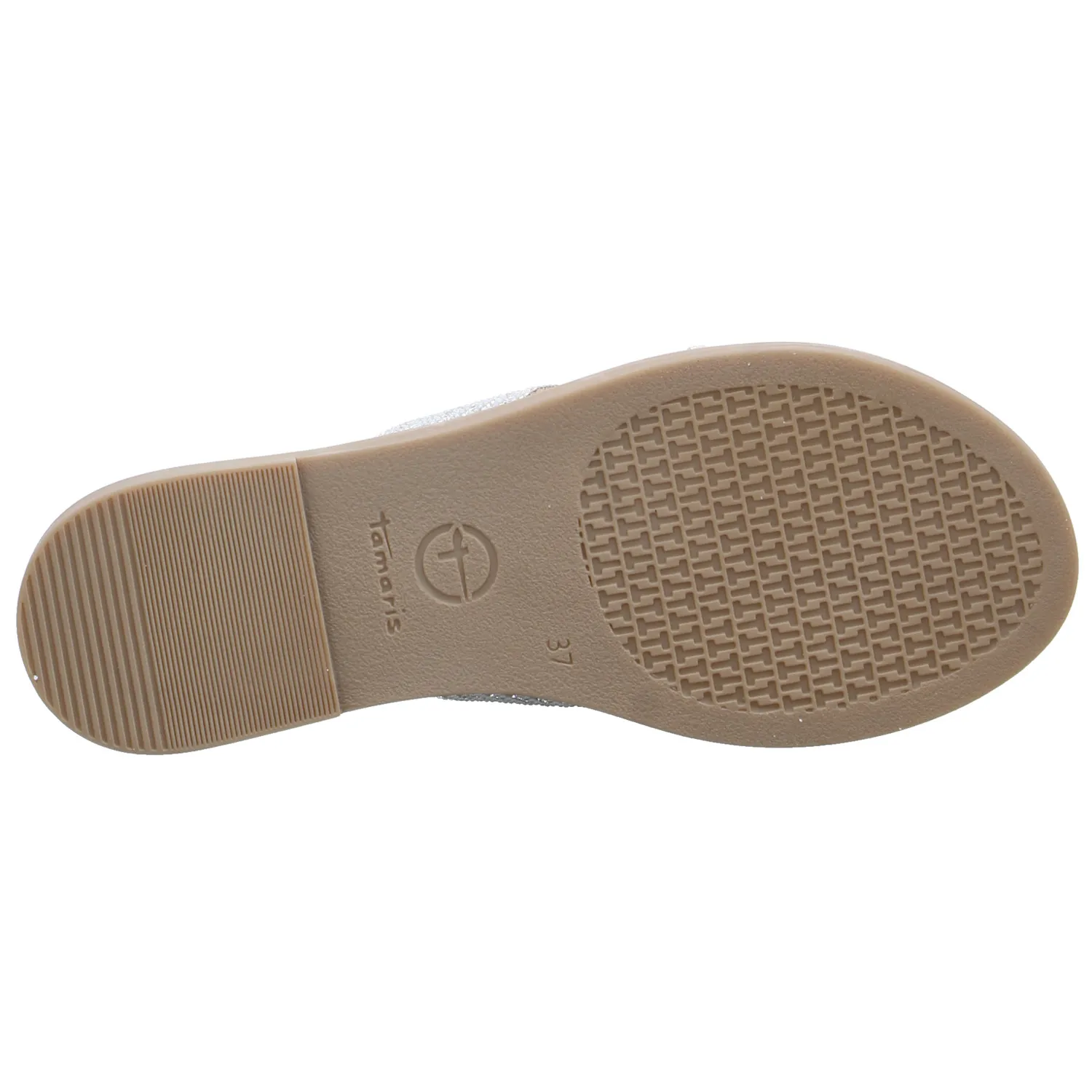 TAMARIS Pantolette Weiss Lederimitat