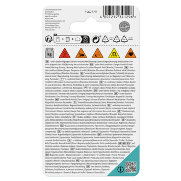 Magneet Neodymium met schroefdraad en busje rubber 22mm