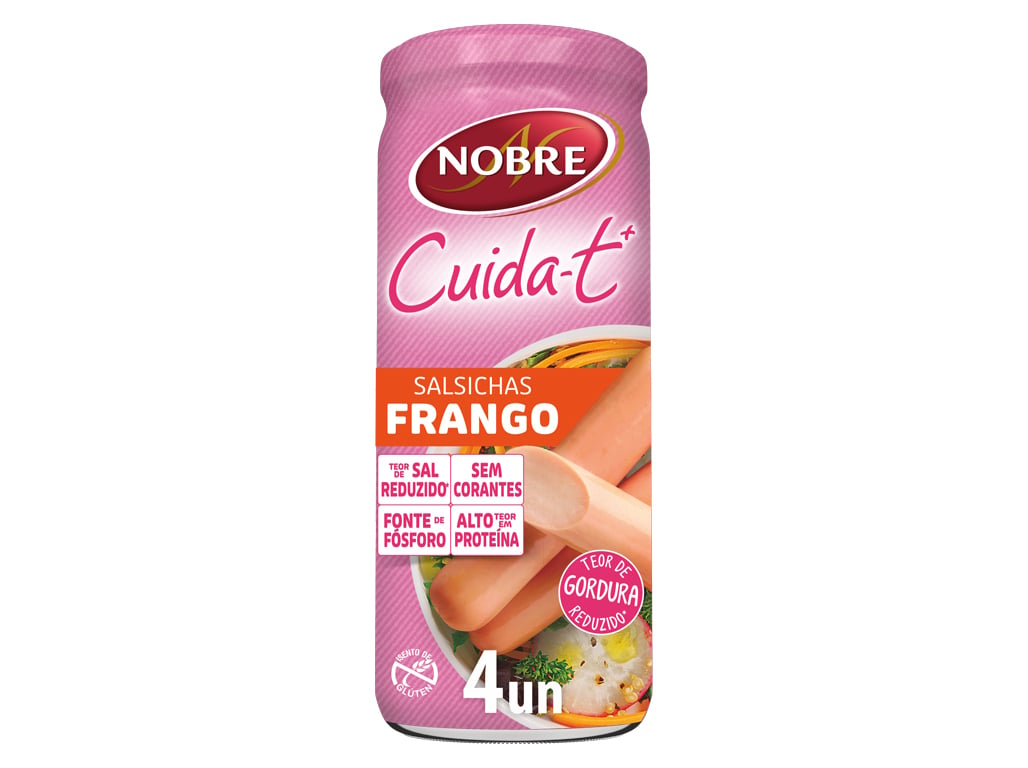 SALSICHAS FRANGO NOBRE CUIDA-T  430(210)G