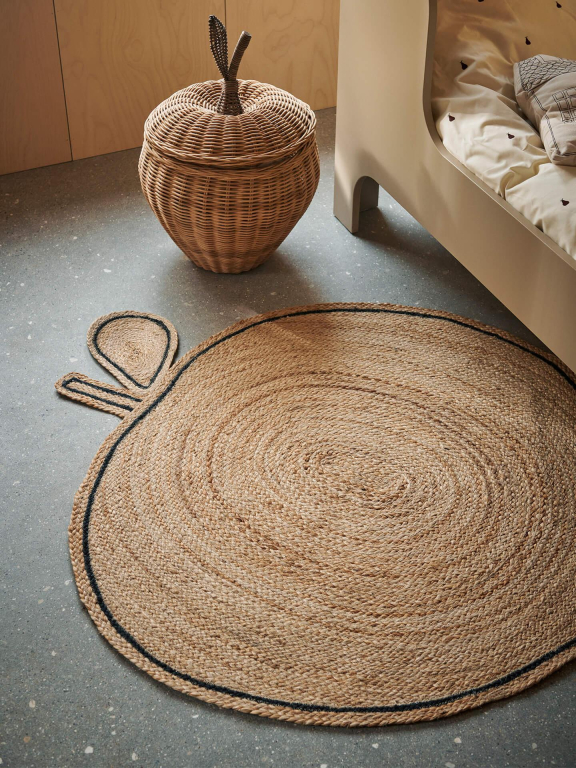 Ferm Living Apple Braided vloerkleed 120x110 jute