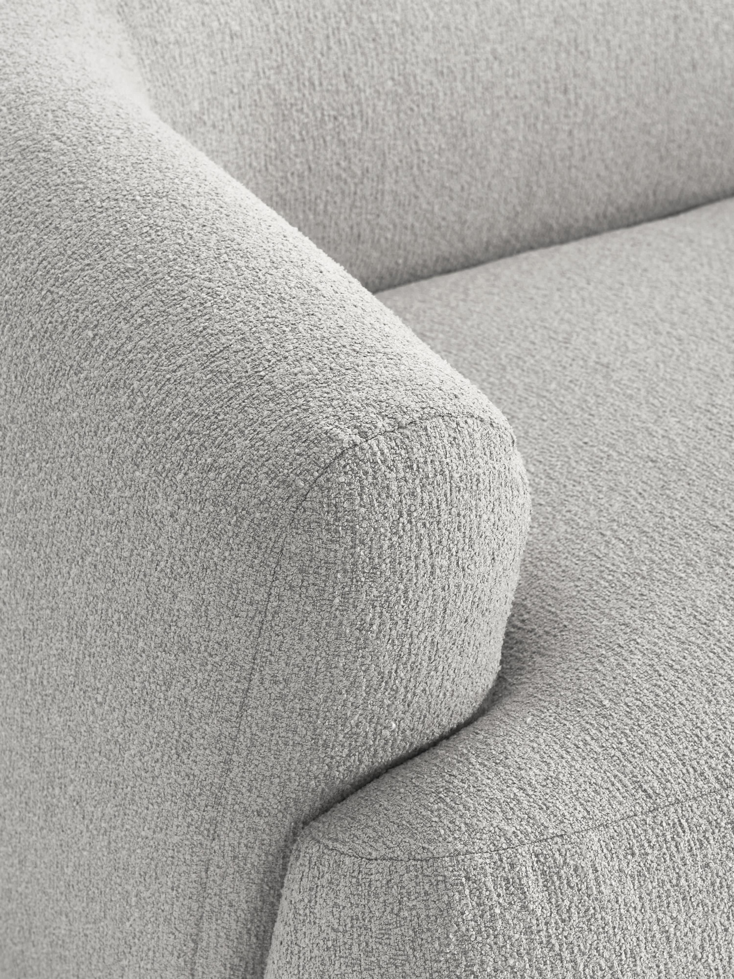Modulaire XL chaise longue Sofia van bouclé stof