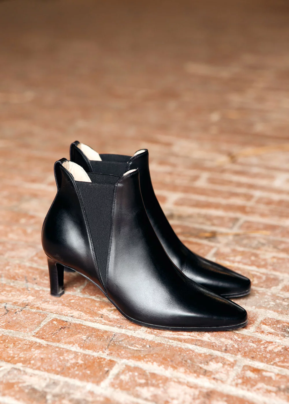LOW BOOTS BERGAME CUIR NOIR