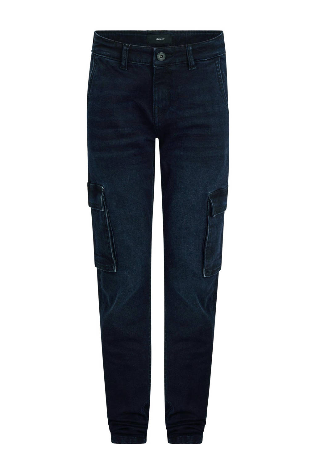 Shoeby regular fit cargo jeans blueblack