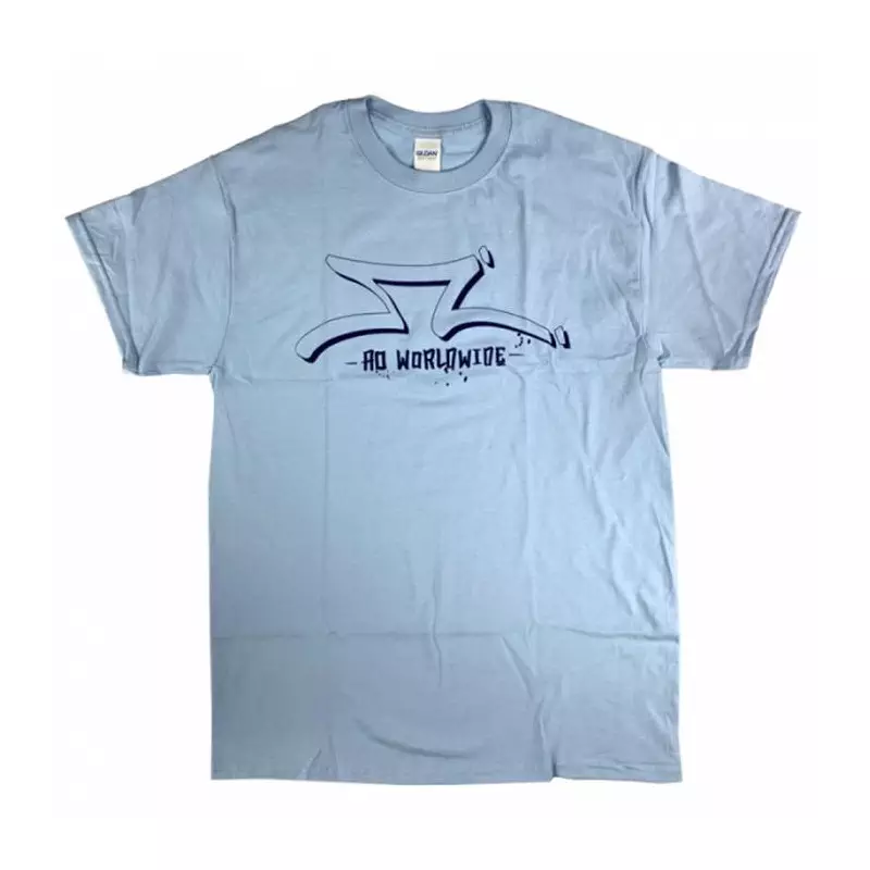 Tee shirt AO SCOOTERS Worldwide light Bleu