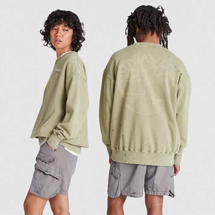 Sweat à col ras du cou Future73 Timberland x A-COLD-WALL* unisexe en vert clair