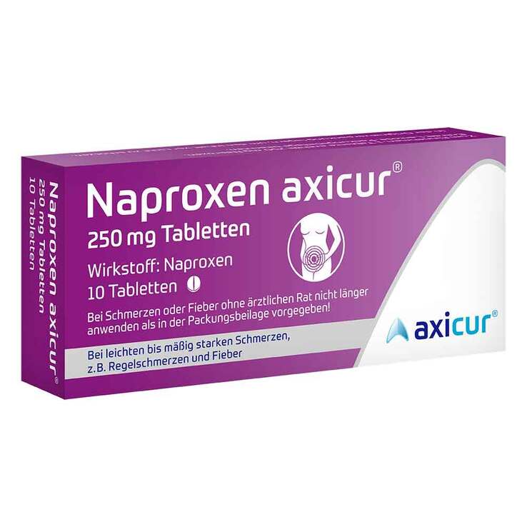 Naproxen axicur® 250 mg Tabletten, 10 St