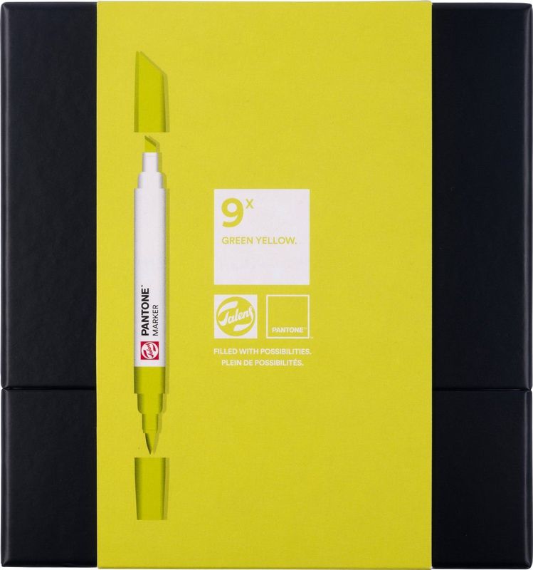 Talens - Pantone Markers - Set van 9 - Waterbasis - Levende Kleuren