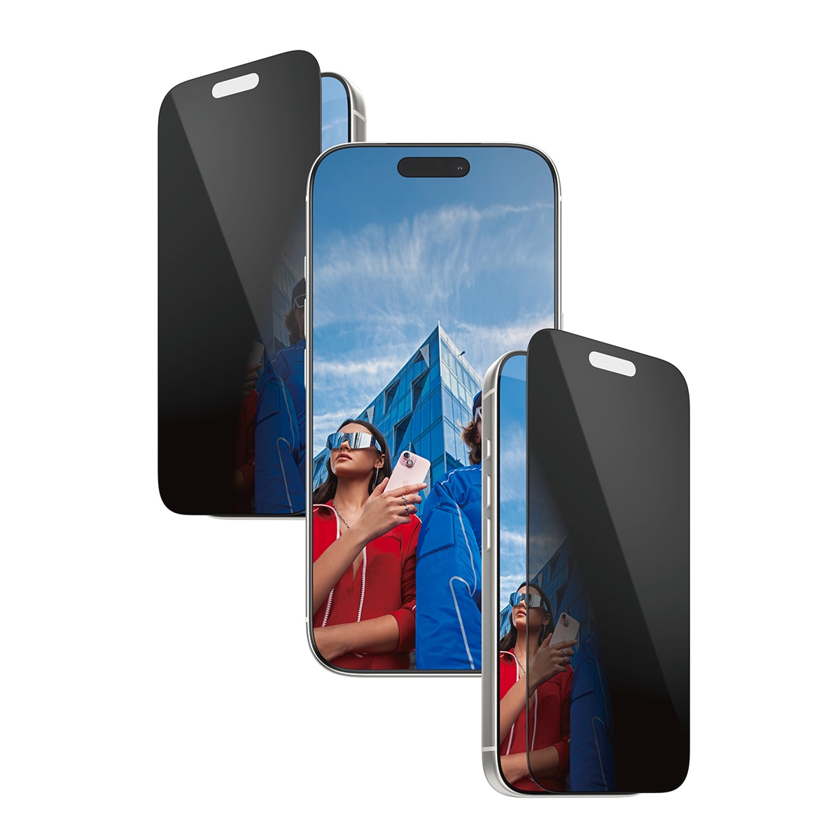 CARE by PanzerGlass Displayschutzglas »2-Way Privacy Ultra-Wide Fit Screen Protector« für Apple iPhone 17 Pro Displayschutzfolie, Schutzfolie, Bildschirmschutz, kratz- & stossfest