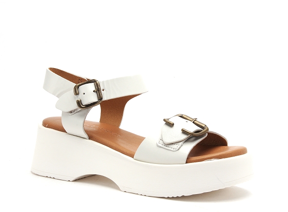 Goodstep nu pieds plats femme 3133 blanc