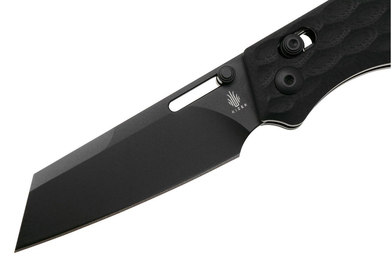 Kizer Vanguard Task V3641C2 Black 154CM, Black G10, zakmes, Nick Consoli design