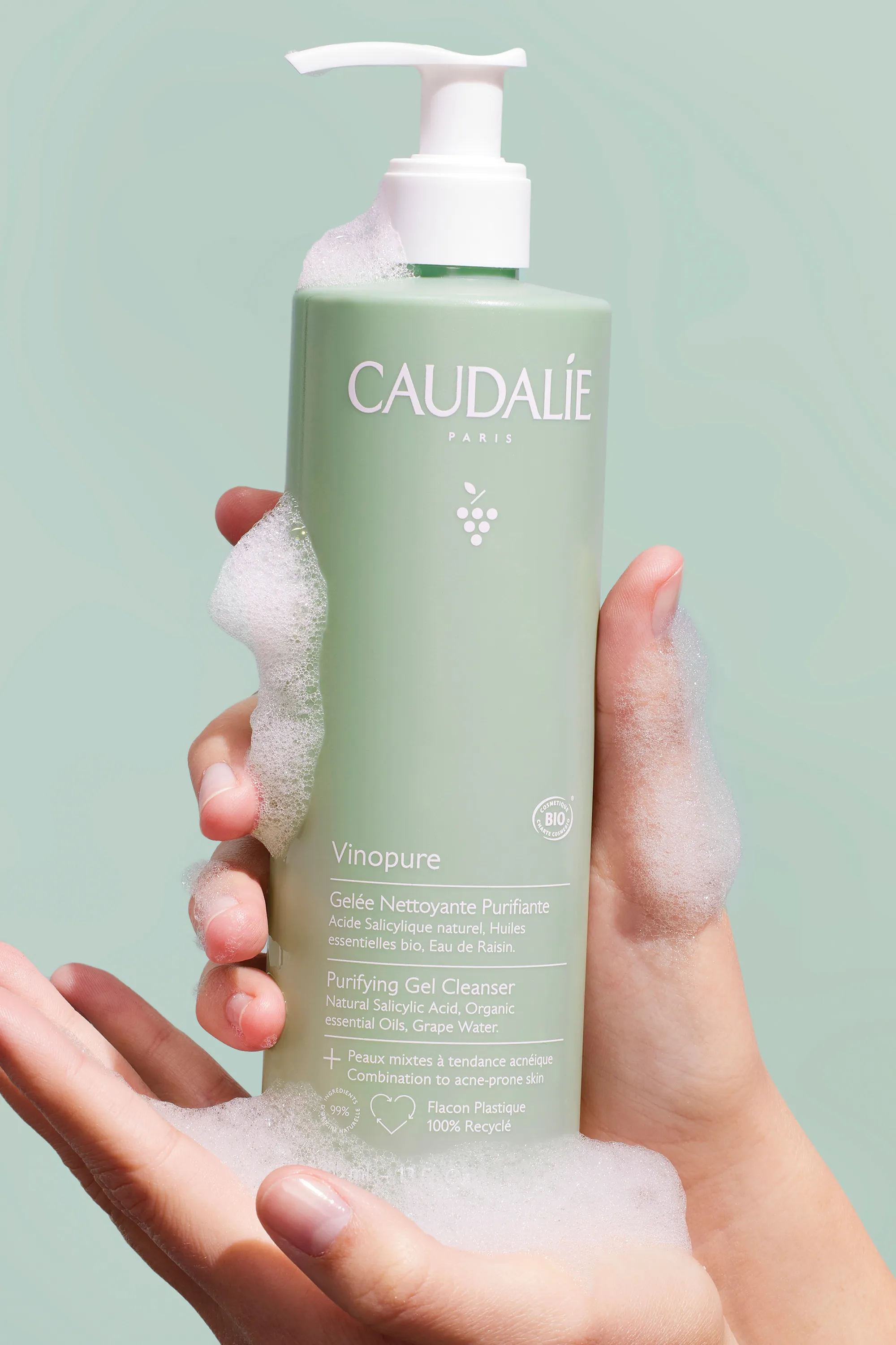 Caudalie Gelée nettoyante Purifiante Vinopure-150 ml