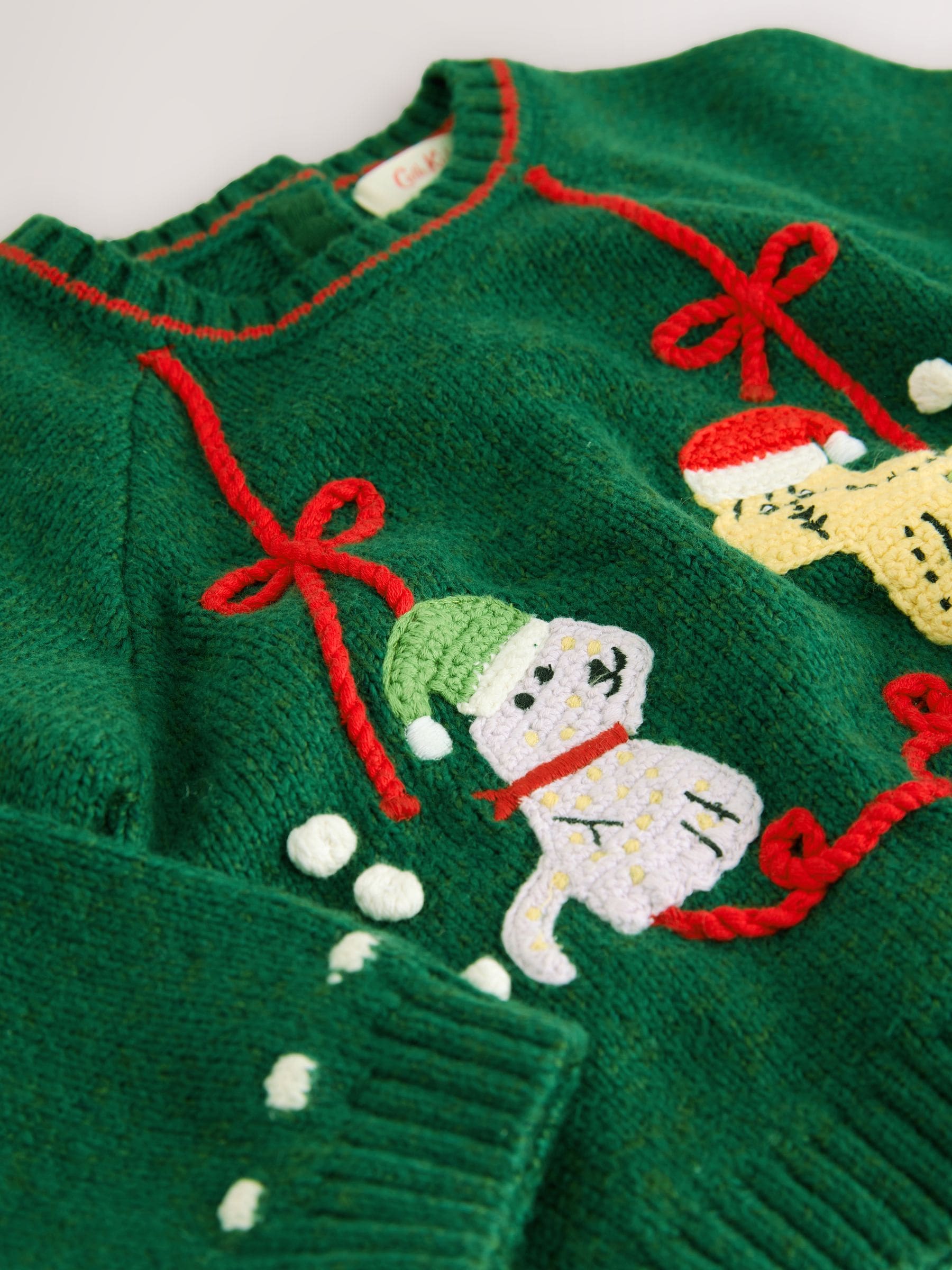Groen - Cath Kidston kersttrui (3mnd-7jr)