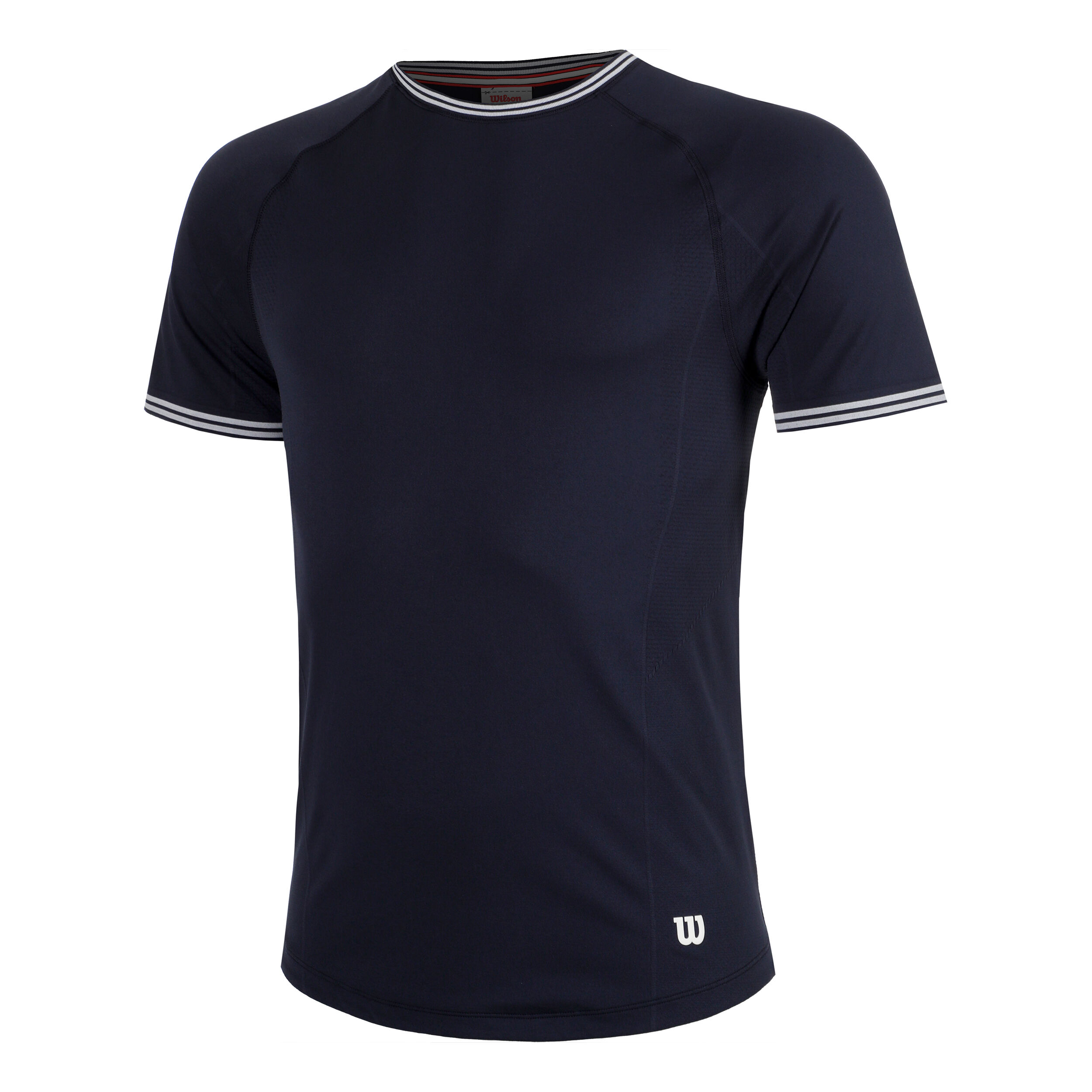 Wilson Court Performance Crew T-shirt Hommes - Bleu Foncé