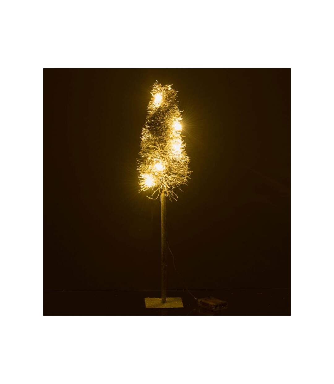 Paris Prix - Statuette Déco Led arbre De Noël 58cm Blanc