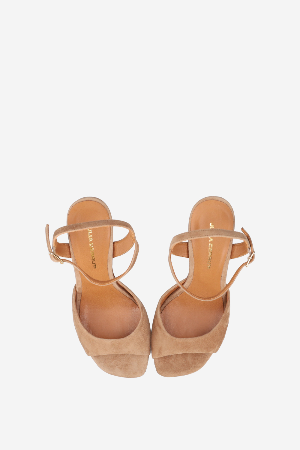 Suede heeled sandals