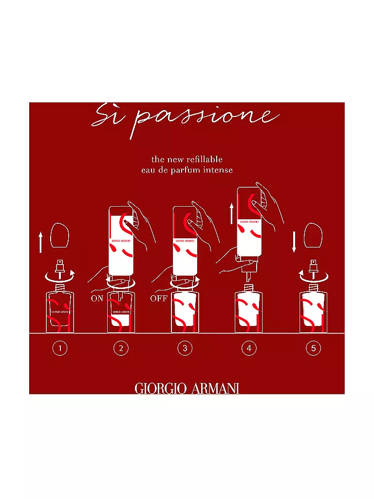 GIORGIO ARMANI Sì Passione Eau de Parfum Intense 30ml Nachfüllbar keine Farbe